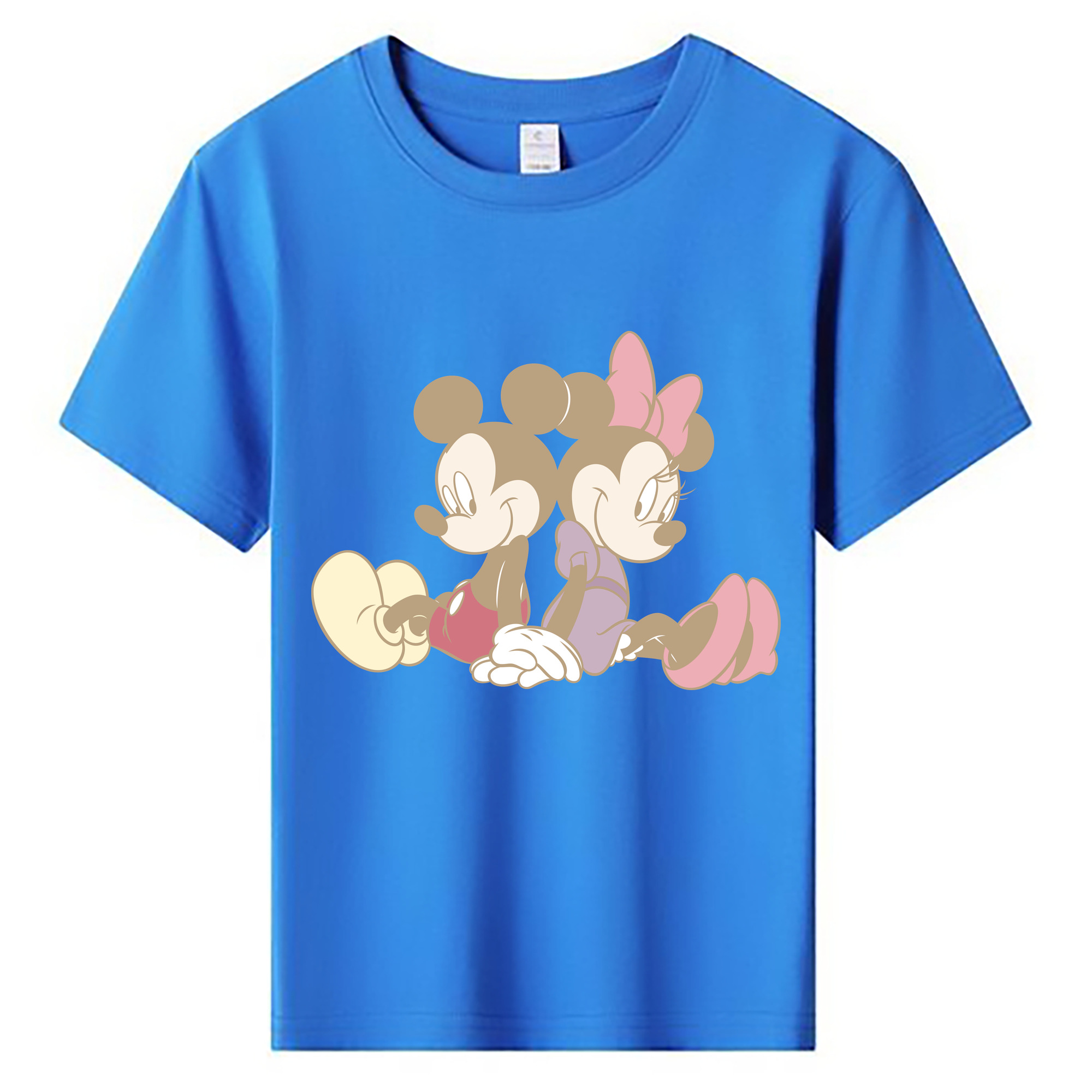 ミッキーマウス Mickey Mouse 綿100％キッズTシャツ（フロントプリント）